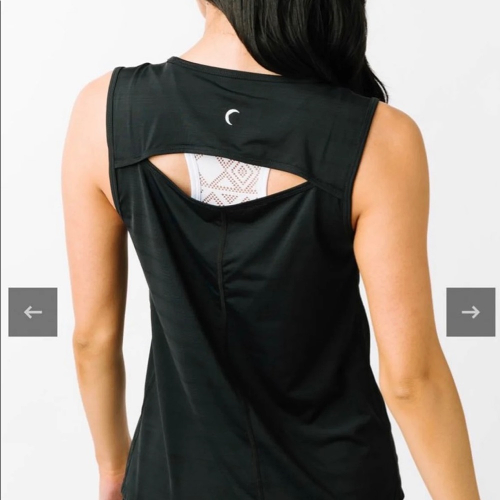 Zyia Black Horizon Muscle Tank